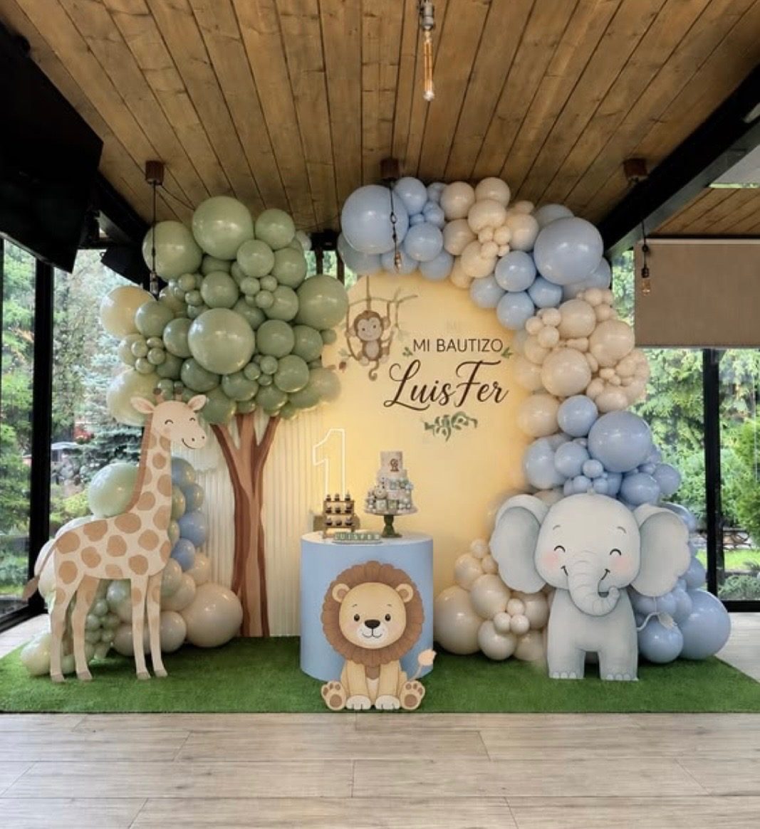 Safari Jungle Celebration Backdrop