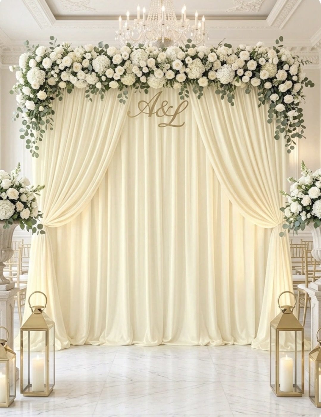 Chandelier Ceremony Arch
