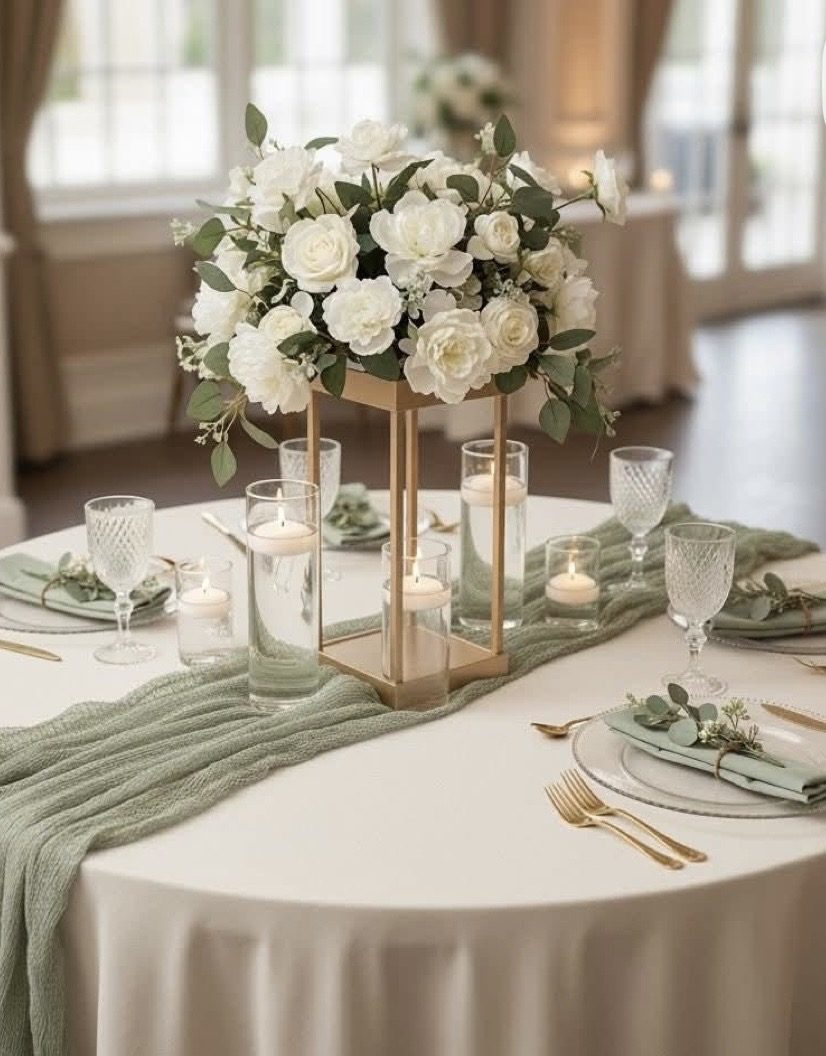 Sage & Ivory Table Centerpiece