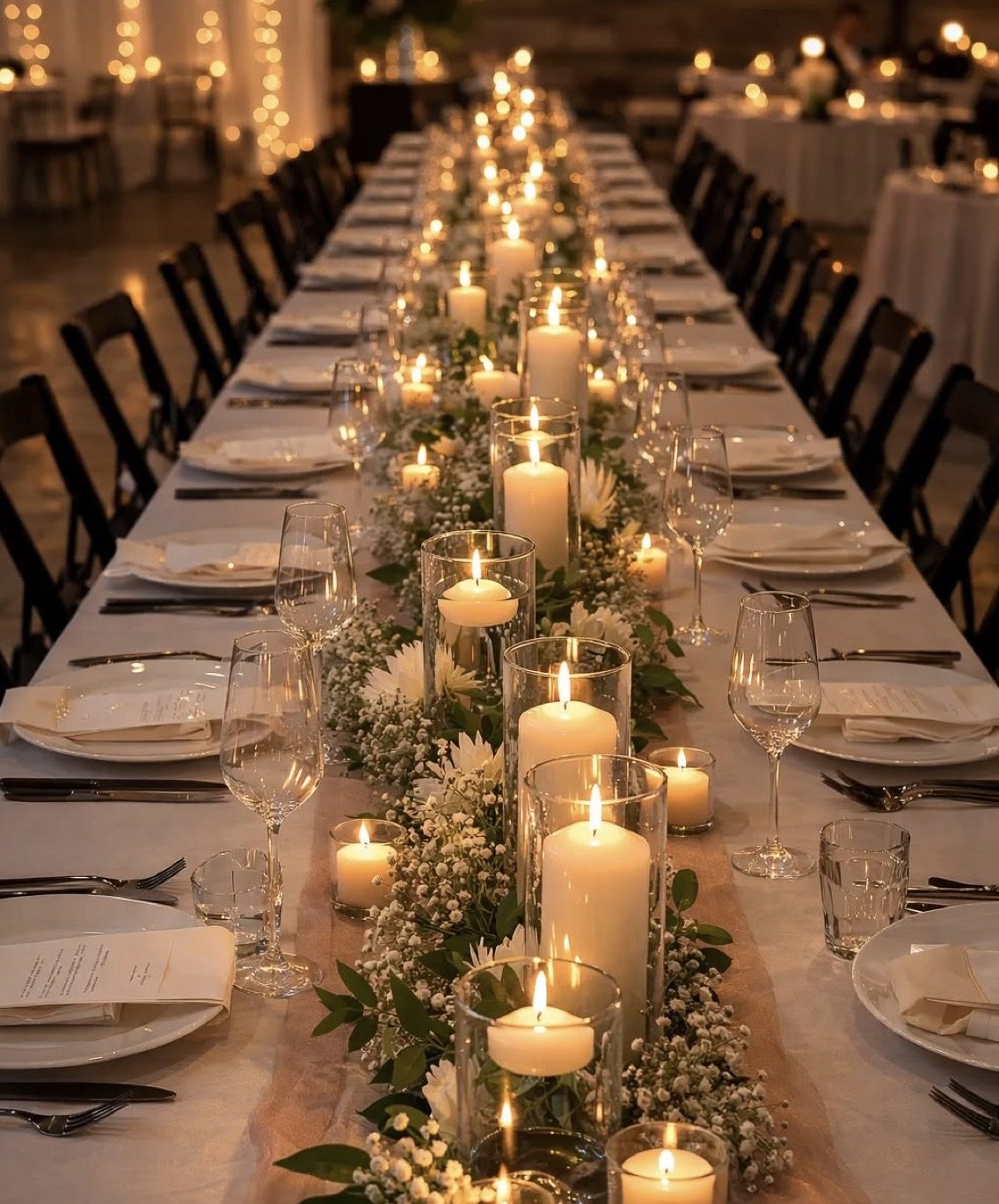 Candlelit Reception Tablescape